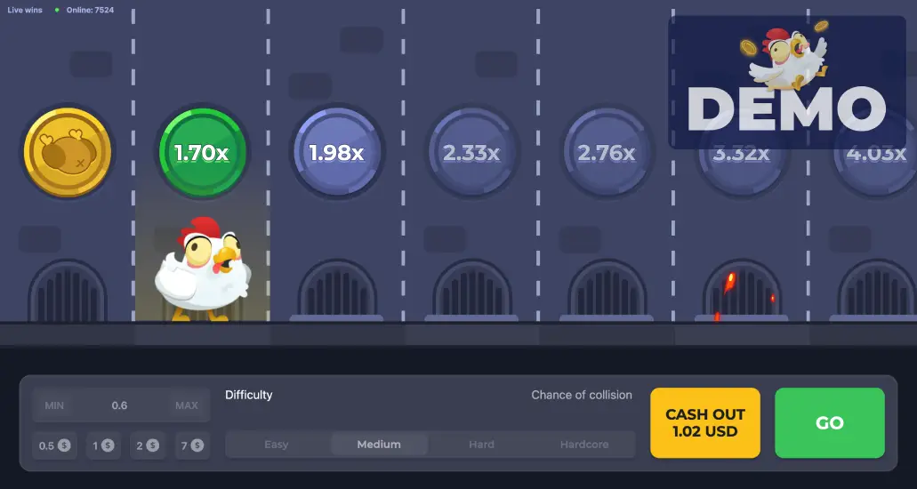 Chicken Road demo game